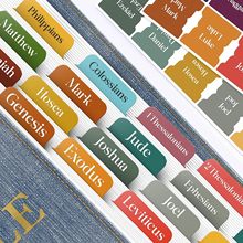 圣经专用标签防水可无损重贴层压哑光膜大字体圣经索引贴带定位孔