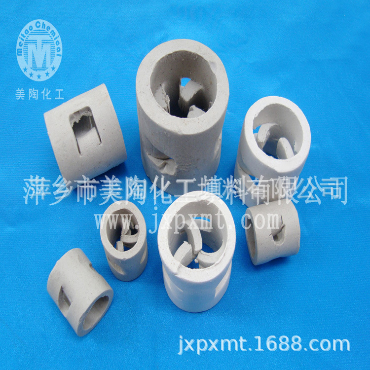 生产脱硫填料 鲍尔环 陶瓷鲍尔环（25mm)