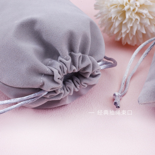 Manufacturer velvet pocket jewelry storage bag headphone coin purse cosmetics storage bag