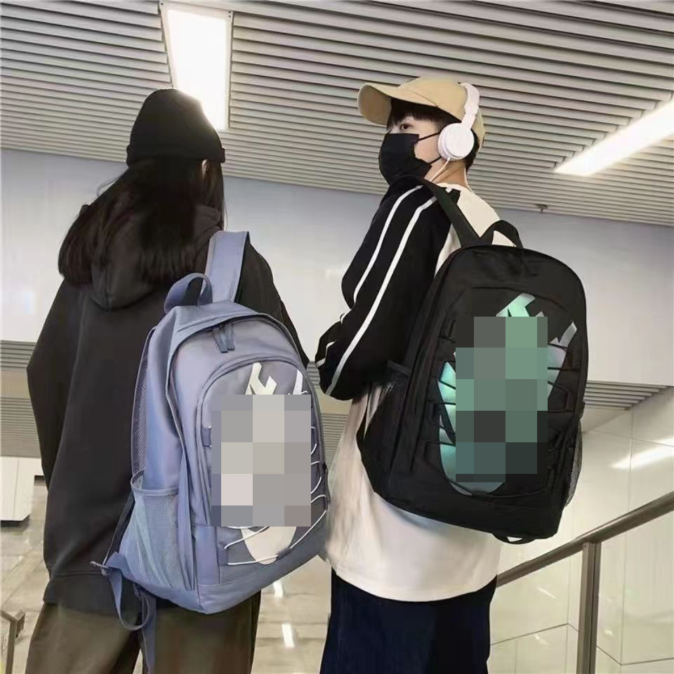 潮牌字母双肩包大容量学生书包男女背包运动旅行电脑包户外高中生