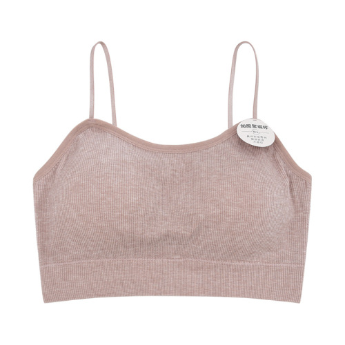 Spring new U-shaped beautiful back bra underwear for women without steel rims straps breast pads thickened vest with inner base to wrap the chest