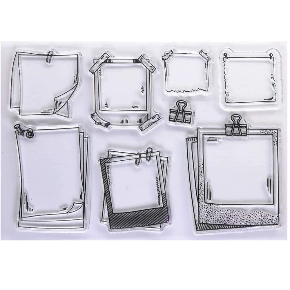 Прозрачный печать записки DIY альбом карты журнал резиновая печать готовой штамп доска объявлений