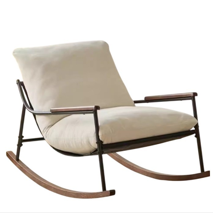 Silla de mecedora de sofá perezoso, silla de almuerzo de balcón para acostarse y dormir, sala de estar doméstica, cómodo sofá de ocio para adultos