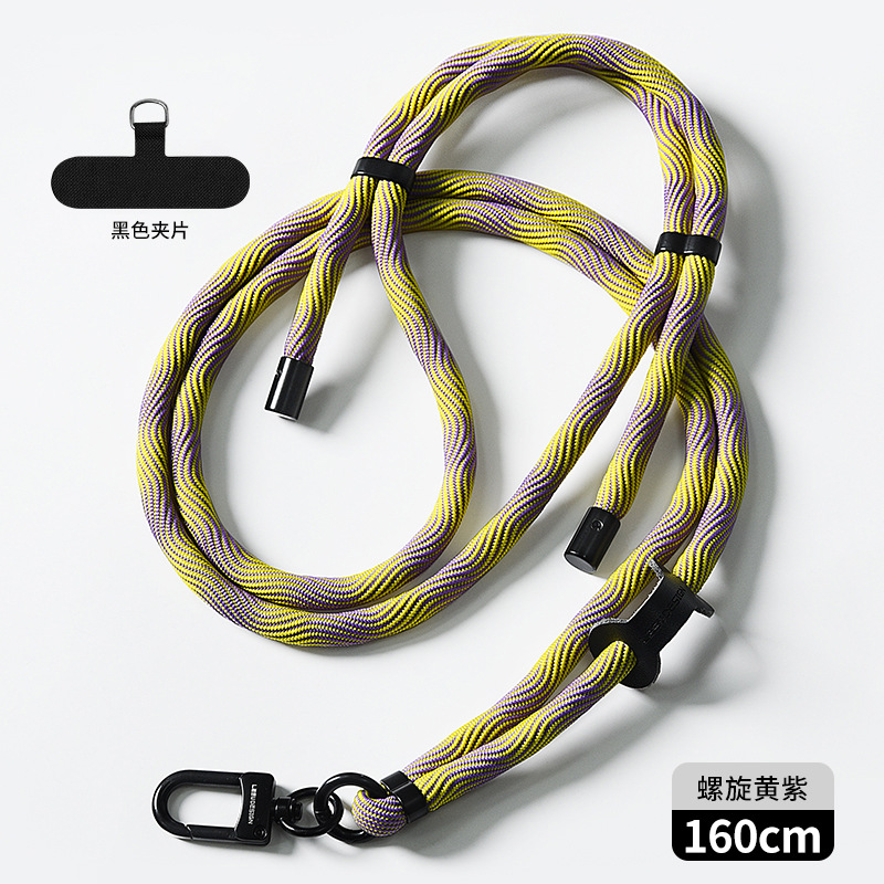 Cordón de teléfono móvil al por mayor crossbody ajustable avanzado Halter muñeca tejida Sling back clip caja del teléfono móvil correa de cordón