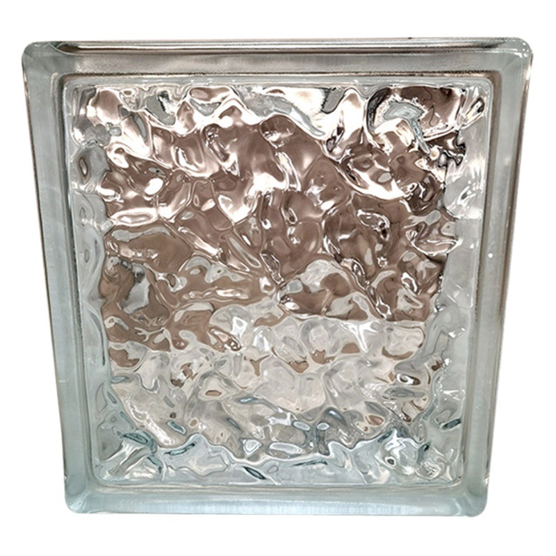 Ladrillo de cristal súper blanco Ladrillo de vidrio hueco Iluminación natural Pared de partición Ladrillo sólido transparente Paisaje Jardín Interior y exterior Fábrica de ladrillos decorativos