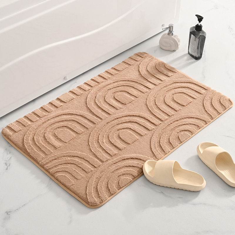 Espuma de memoria engrosada alfombra de puerta transfronteriza alfombra de baño antideslizante alfombra de baño Puerta de baño cocina absorbente alfombra de piso del hogar