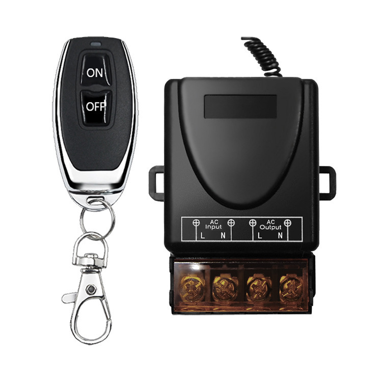 High-power 220V wireless remote control switch water pump motor remote control switch wiring-free lamp remote control