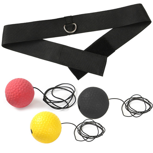 Head-mounted boxing reaction ball speed ball decompression boxing ball boxing magic ball reaction dodge training elastic ball