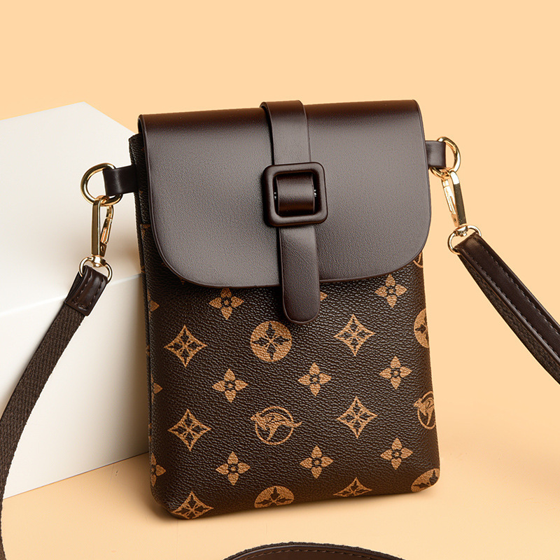 Mobile Phone Bag for Women 2024 New Retro Small Bag Korean Style Simple Multi-Layered Sweet Crossbody Bag Trendy Mobile Phone Bag for Women 2024 New Retro Small Bag Korean Style Simple Multi-Layered Sweet Crossbody Bag Trendy