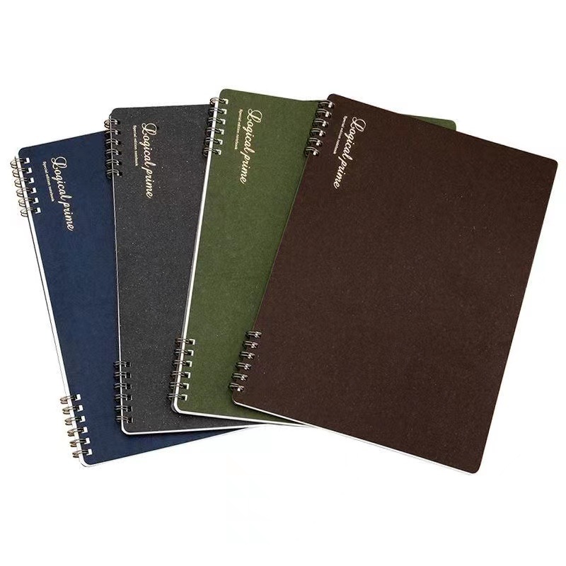 Zhonglin japonés importado retro dorado espiral bobina cuaderno estudiante simple Bloc de notas B5 horario Oficina