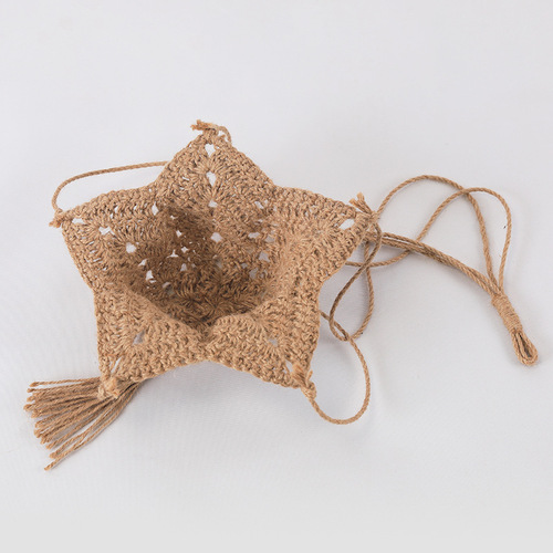 Cross-border Amazon gardening weaving creative flower pot mesh bag hemp rope hanging indoor and outdoor hook decorative hanging basket