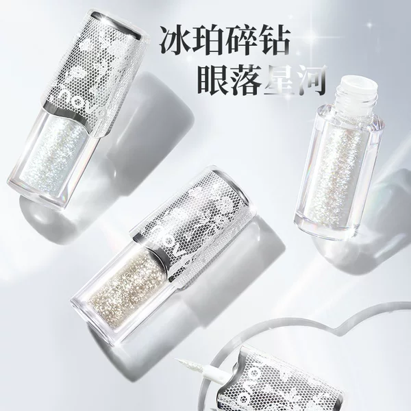 NOVO6344 condensed water eyes liquid eye shadow chasing meteor starry eyes flashing flash sequins clear transparent makeup parity