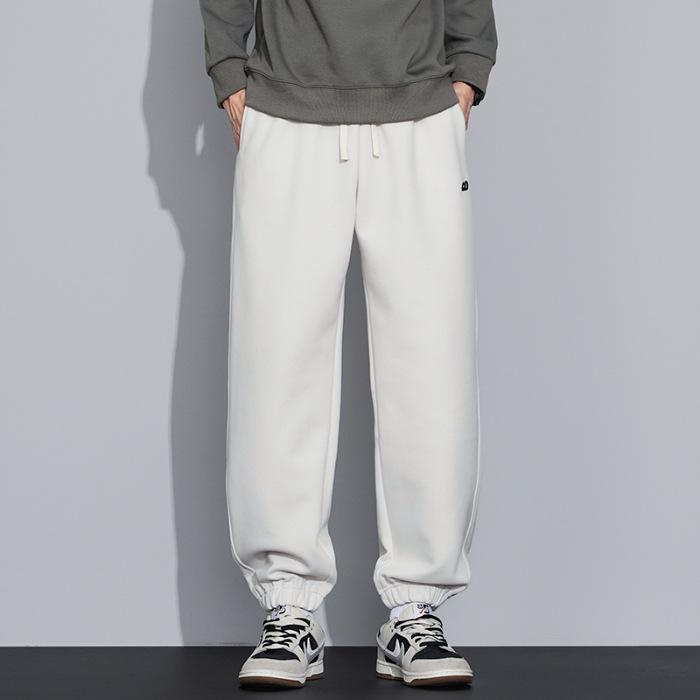 2025 nuevo estilo primavera y otoño suelto pie rectas bordado pantalones masculinos japoneses retro suelto pantalones de tendencia versátil