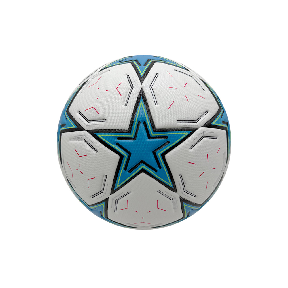 Fábrica al por mayor Premier League Champions League estrella de cinco puntas Copa del mundo de fútbol entrenamiento juvenil PU resistente al desgaste piel pegajosa en caliente