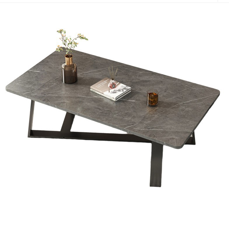 Mesa de té de roca al por mayor personalizada sala de estar nórdica pequeña mesa italiana minimalista moderna mesa de té de balcón de lujo