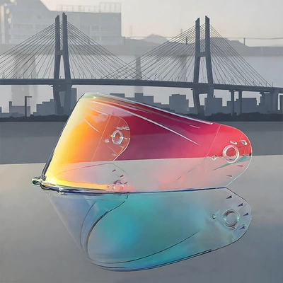 Mt-V-25B R935 Helmet Lenses, Dəbilqə (Kaska) aksesuarları - aurora-red