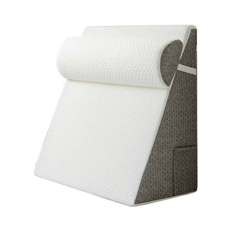 Elderly People's Backrest Semi-Lying Care Posture Cushion, Gastric Esophageal Reflux Slope Mattress, Anti-Acid Reflux Pillow, Triangle Pillow Cushion
