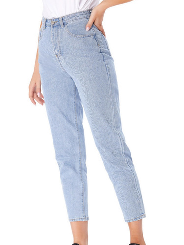 wish European and American women's spring and autumn new casual straight jeans