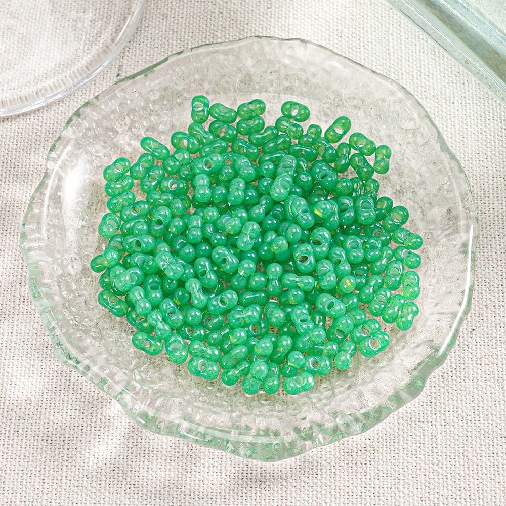 【400 piezas 2 botellas】Cuentas Xiaozi, cuentas sueltas, cuentas para pulseras, material para cuentas, cuentas espaciadoras de 3 mm, accesorios para cadena de teléfono DIY