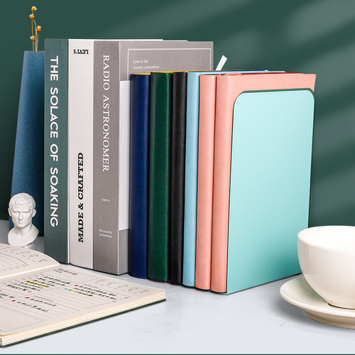 Simple bookend thickened metal bookend L book clip fixed book creative desk clip book board student storage