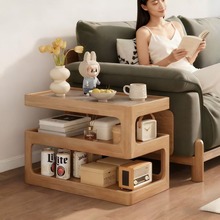 实木边几沙发边柜原木风家用客厅创意茶几小桌子卧室床头柜替代品