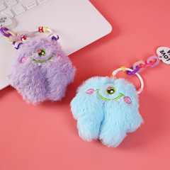 Creative plush big-eyed stupid doll, super cute girl backpack pendant ins style couple gift plush toy