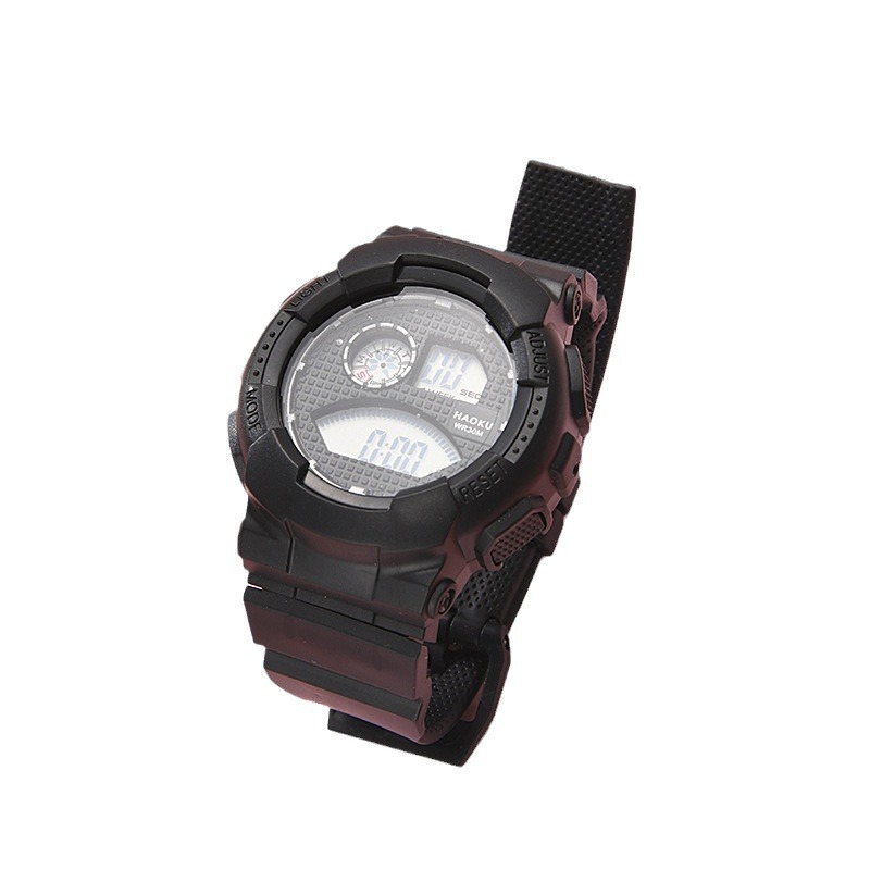 Estudiante agua multifuncional reloj electrónico LED luz fría color caramelo reloj de moda fábrica reloj al por mayor