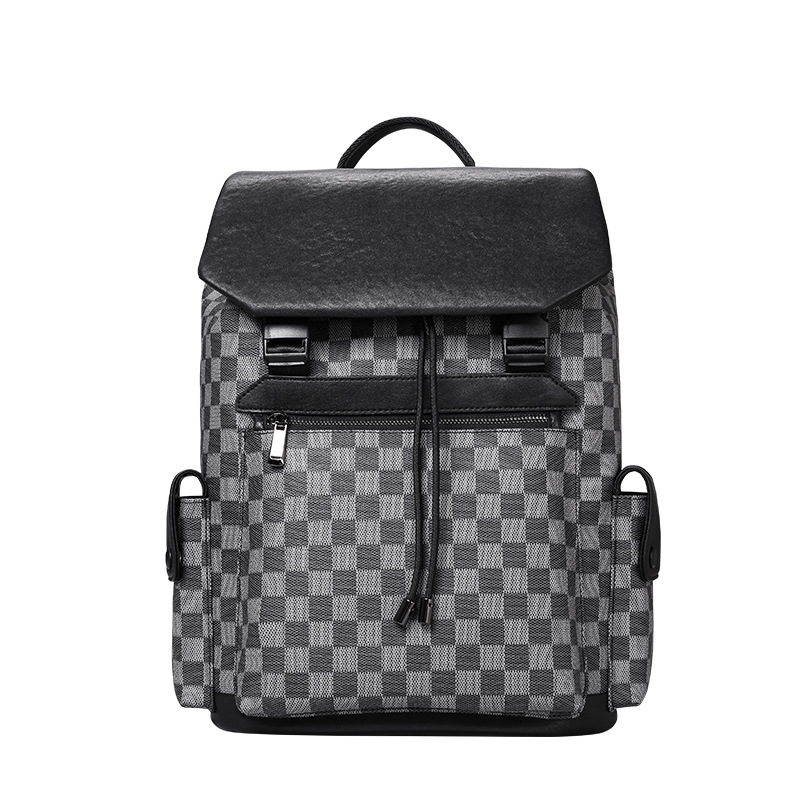 Nueva moda hombres mochila de moda impresión de gran capacidad 15,6 pulgadas ordenador mochila viaje Mochila de cuero