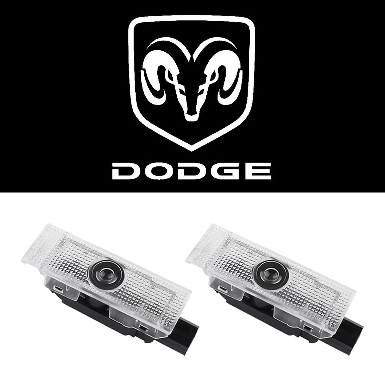 Aplicable a Dodge Challenger SRT puerta de bienvenida lámpara de proyección lámpara de reforma lámpara de puerta