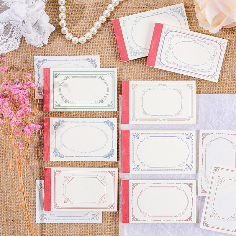 Streamer papel de material instantáneo ins diario papel de Nota No adhesivo retro material decorativo papel de nota de mensaje de bricolaje