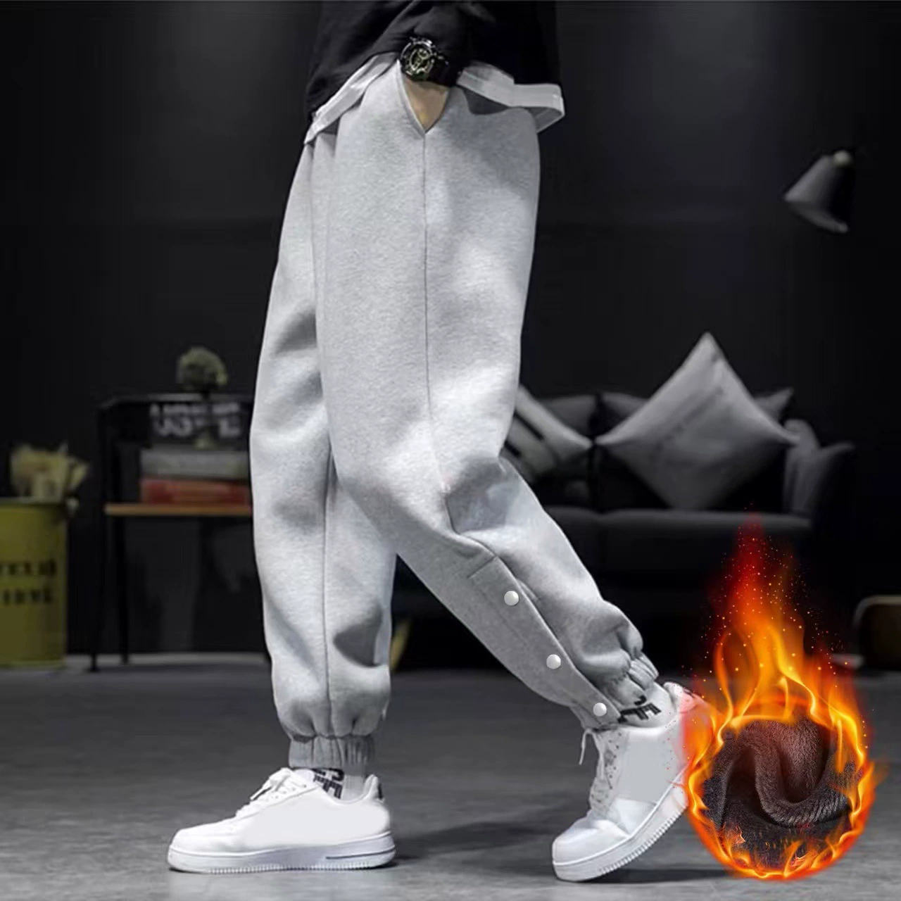 Трендовые флисовые брюки для отдыха