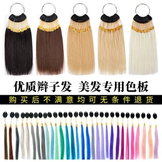 发条美发真发发廊试色毛条头发发束理发测试染色假发美发用品