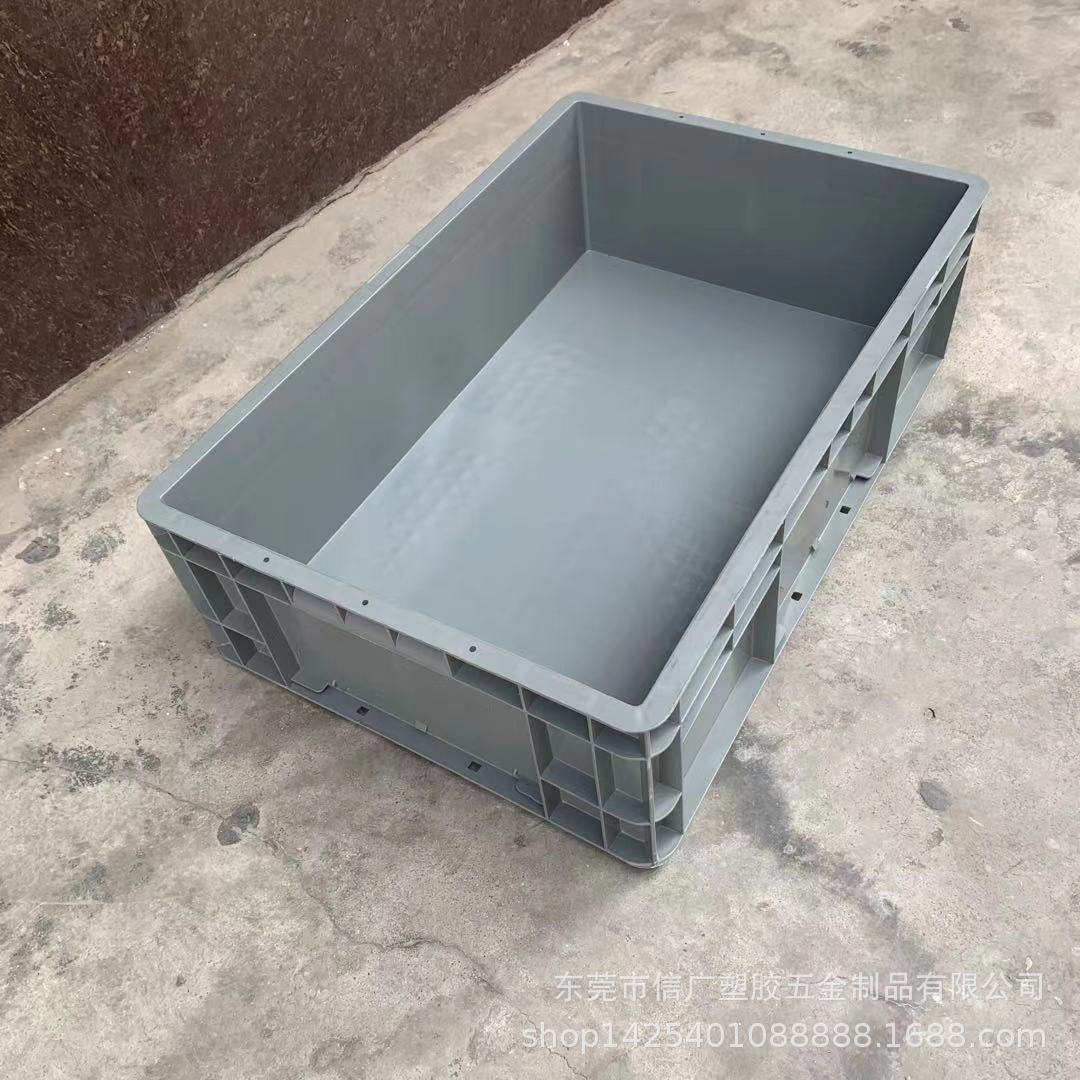 800*400*450 PP塑料加厚耐摔EU箱塑胶快递运输物流周转箱印刷LOGO