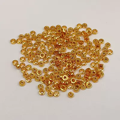Gold-Plated Pumpkin Beads Spacer Beads DIY Zərgərlik ara hissələri