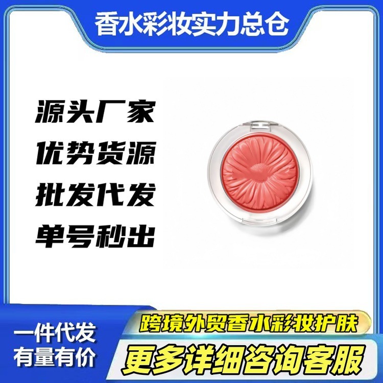 跨境外贸倩家新品小雏菊腮红05/15/18/21 高光修容三合一哑光膨胀