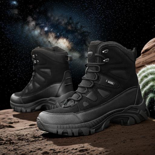 Montañismo al aire libre, entrenamiento de campo, botas militares de campo, hombres, botas de senderismo de fuerza especial rusa de gran tamaño, trabajo de rescate de aventura