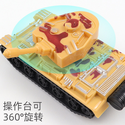 Children's simulation toy pull back military camouflage large tank vehicle boy toy car model gift hot sale at street stalls