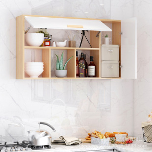 Wall Shelf Wall Storage Cabinet Wall Hanging Storage Hanging Cabinet Bedroom Wall Cabinet Nordic Simple Solid Wood Bookshelf