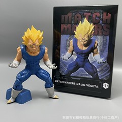 ドラゴンボールアニメ光サークル悟空と魔人ベジータ運命対決シーンモデル装飾品フィギュア卸売