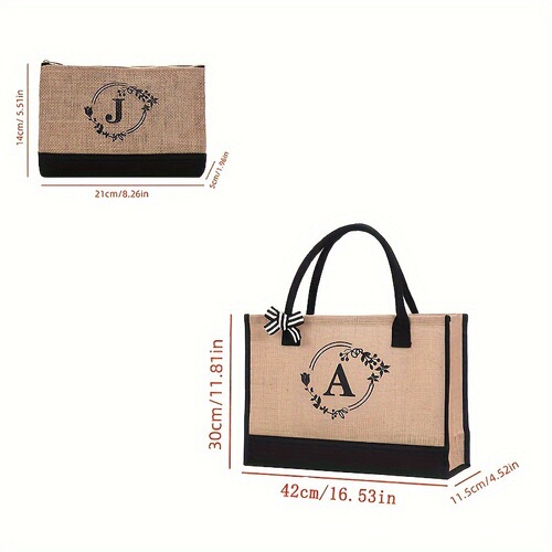 Minimalist Tote Bag for Women, Hemp Handbag, Shopping Bag, Fashion Bag from Factory