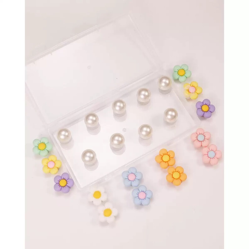 Bag Buckle Moncarame Rubber Beach Accessories Leather Bag Handbag Plug-In Daisy Charm Jewelry