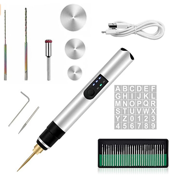 4,2 V de doble propósito control de velocidad micro-talla eléctrica pulido pluma DIY joyería metal vidrio letras huevo talla máquina de grabado de precisión