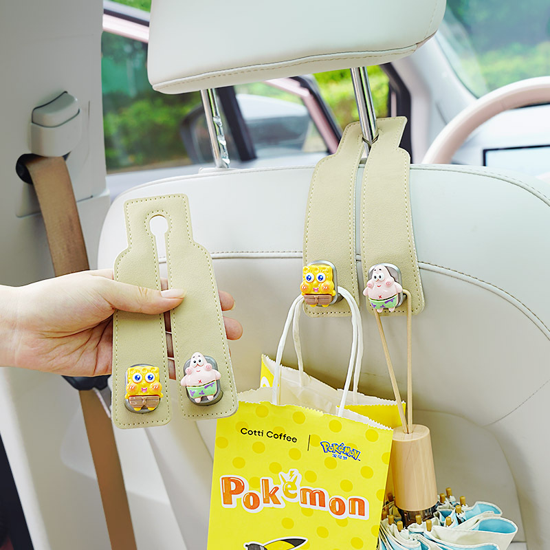 2025 새로운 자동차 후크 뒷좌석 등받이 인터넷 연예인 크리 에이 티브 자동차 인테리어 장식 자동차 보관 용품