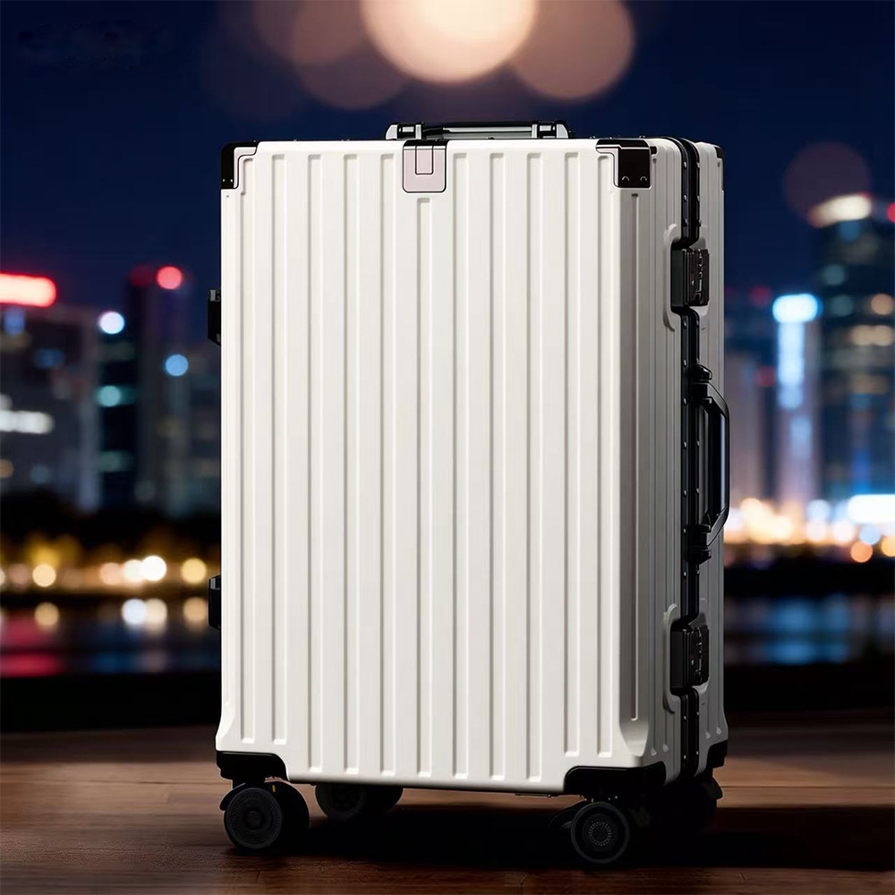 Waterproof 2025 New Model Unisex Silent Universal Wheels Sturdy and Durable Large Capacity Aluminum Frame Password Box Waterproof Suitcase