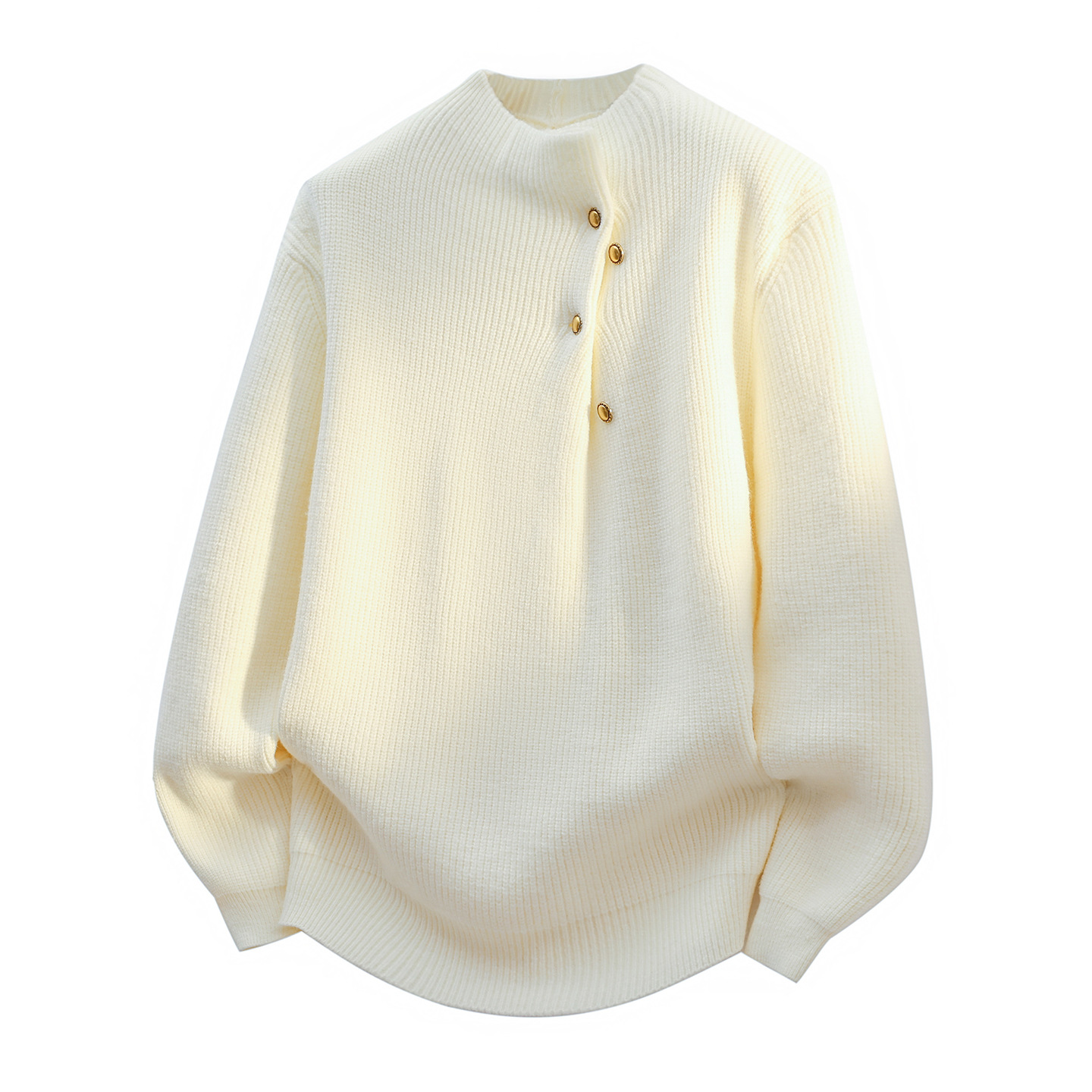 Design demi-season knitted sweater for men and women