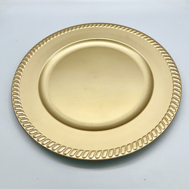 Comercio exterior al por mayor del hotel de la boda del partido decoración artesanal desechable placa de plástico placa cargador