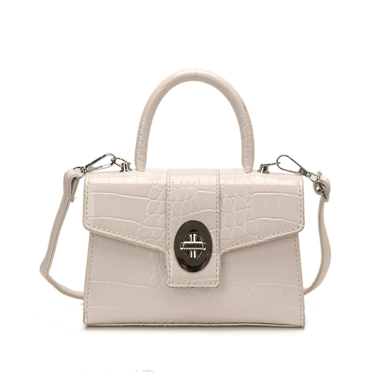 Niche Zhong alta textura portátil cocodrilo pequeño bolso cuadrado para mujeres 2026 nuevo estilo de moda versátil bolso de hombro coreano