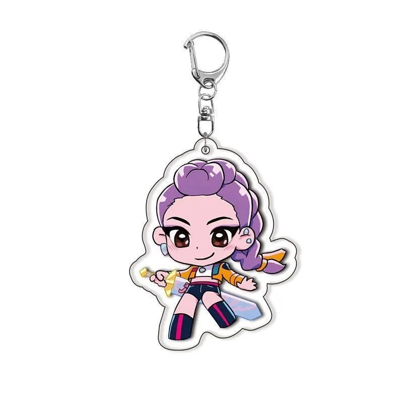 KPOP Caza de brujas Navidad Promoción de regalos pequeños colgantes de llaves de acrílico de dibujos animados Regalos pequeños