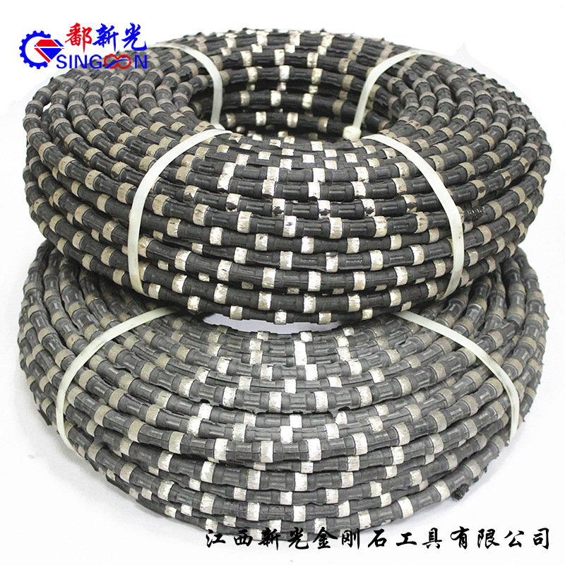花岗岩矿山开采金刚石串珠绳锯