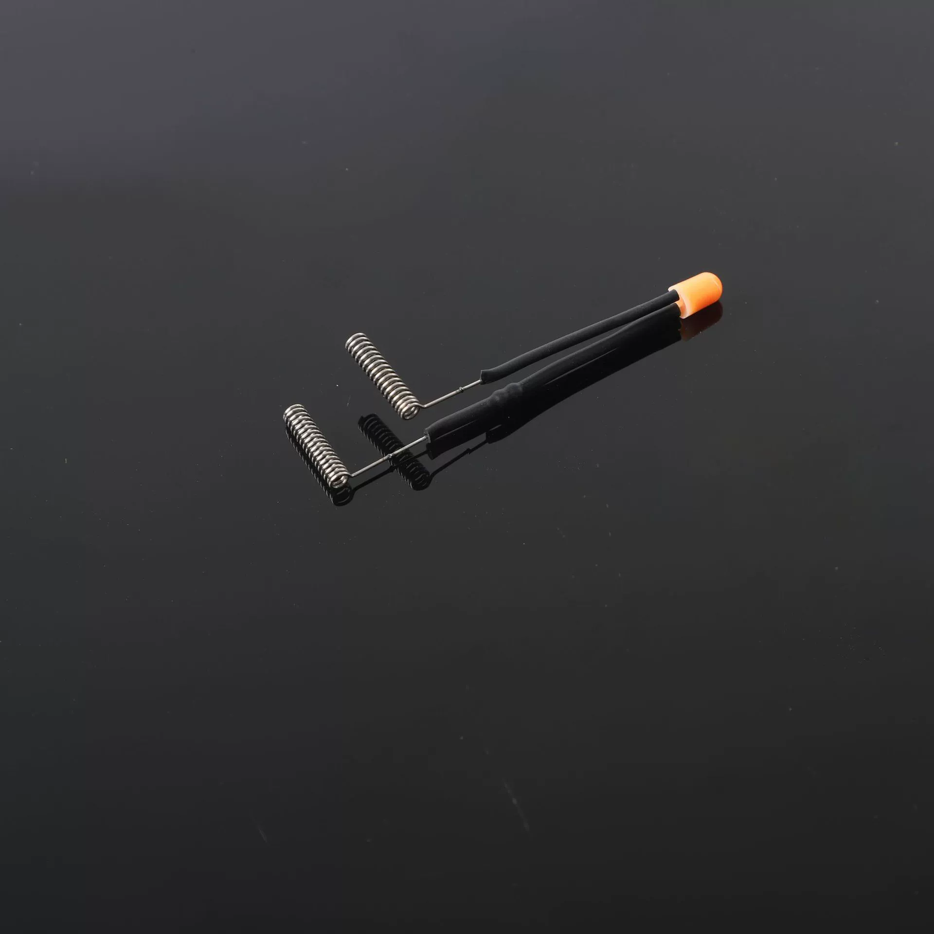 F4 orange continuous dual set+ spring LED light diode straw hat LED bead LED indicator light strip diode